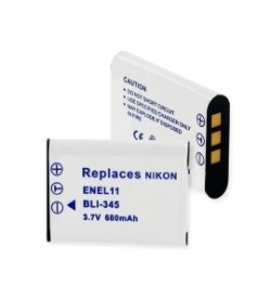 Nikon EN-EL11, NP-BY1 3.7V 680mAh replacement batteries