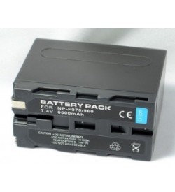 Sony NP-F550, NP-F570 7.2V 6600mAh replacement batteries